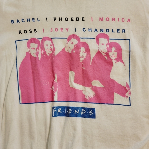 90s Friends Sitcom Short Sleeve Crop Top - Picture 2 of 5